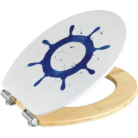 Wenko 23776100 Steering Wheel Abattant WC, Blanc 5 Wenko 23776100 Steering Wheel Abattant WC, Blanc – Image 3