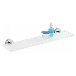 WENKO 22318100 Tablette Capri Vacuum-Loc, Zinc, 60 X 6 X 14,5 Cm