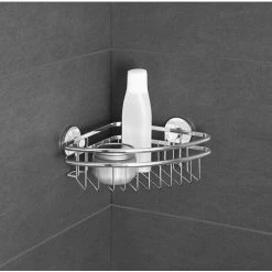 WENKO 22756100 Etagère D'angle Cali Express Loc, Acier Inoxydable, 26 X 7,5 X 19,5 Cm 8 WENKO 22756100 Etagère D'angle Cali Express Loc, Acier Inoxydable, 26 X 7,5 X 19,5 Cm -WENKO Soldes 29927485 2