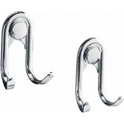 Wenko 54833100 Crochet Double Style Métal Argent 18 X 9,5 X 5 Cm