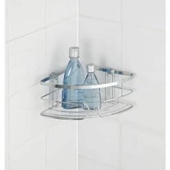 Wenko 21433100 Premium Etagère D'Angle Profonde Inox 21 X 10 X 23,5 Cm