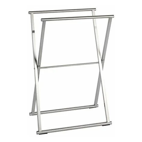 Wenko 22476100 Porte-serviettes Repliable Lava, Acier Inoxydable, Brillant, 53,5 X 80,5 X 35 Cm 4 Wenko 22476100 Porte-serviettes Repliable Lava, Acier Inoxydable, Brillant, 53,5 X 80,5 X 35 Cm – Image 2