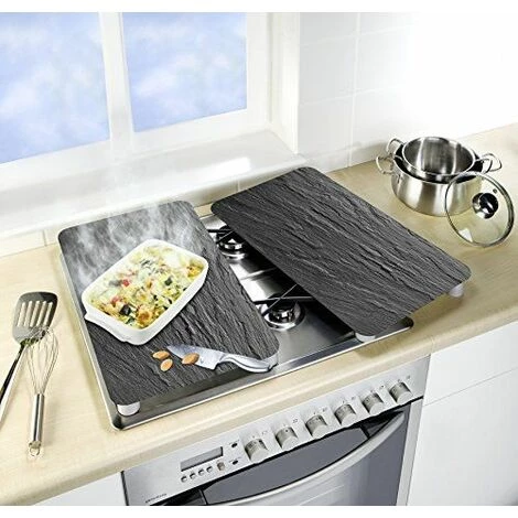 Wenko 2521499100 Plaques De Protection En Verre Universelle Ardoise XL Lot De 2 P. Verre Trempé Multicolore 40.5x52.0x4.0 Cm 4 Wenko 2521499100 Plaques De Protection En Verre Universelle Ardoise XL Lot De 2 P. Verre Trempé Multicolore 40.5x52.0x4.0 Cm – Image 2