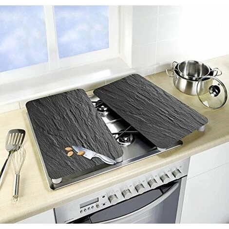 Wenko 2521499100 Plaques De Protection En Verre Universelle Ardoise XL Lot De 2 P. Verre Trempé Multicolore 40.5x52.0x4.0 Cm 5 Wenko 2521499100 Plaques De Protection En Verre Universelle Ardoise XL Lot De 2 P. Verre Trempé Multicolore 40.5x52.0x4.0 Cm – Image 3