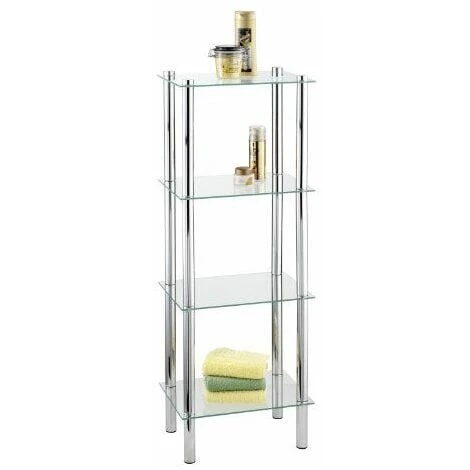 Wenko 15853100 Étagère D'Angle Quadrangle 4 Étages Yago 3 Wenko 15853100 Étagère D'Angle Quadrangle 4 Étages Yago