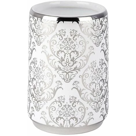 Wenko 22621100 Gobelet En Céramique Barock, Blanc, 8,8 X 8,8 X 17,3 Cm 4 Wenko 22621100 Gobelet En Céramique Barock, Blanc, 8,8 X 8,8 X 17,3 Cm – Image 2