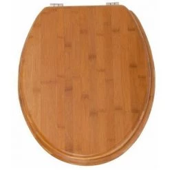 Wenko 144726100 Abattant Bambou Foncé