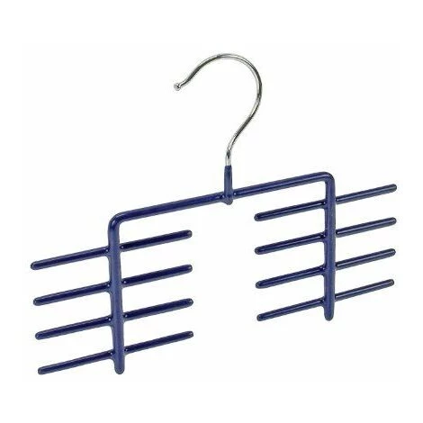 WENKO Porte-cravates James Pour 16 Cravates, Avec Revêtement Antidérapant, 25 Cm, Bleu Foncé 3 WENKO Porte-cravates James Pour 16 Cravates, Avec Revêtement Antidérapant, 25 Cm, Bleu Foncé