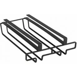 WENKO Rangement De Placard Cuisine - Porte 6 Verres - 20 X 28 X 7 - Noir