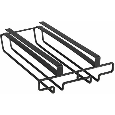 WENKO Rangement De Placard Cuisine - Porte 6 Verres - 20 X 28 X 7 - Noir 3 WENKO Rangement De Placard Cuisine - Porte 6 Verres - 20 X 28 X 7 - Noir