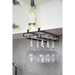 WENKO Rangement De Placard Cuisine - Porte 6 Verres - 20 X 28 X 7 - Noir 7 WENKO Rangement De Placard Cuisine - Porte 6 Verres - 20 X 28 X 7 - Noir -WENKO Soldes 29943086 3