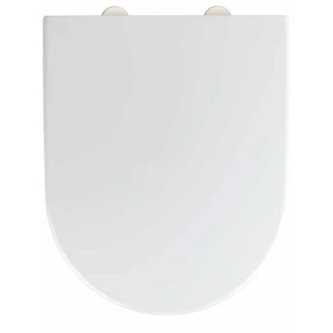 WENKO Abattant WC Avec Frein De Chute Exclusif Nr. 4, Abattant WC Adapté à La Céramique Villeroy & Boch Subway 2.0, Fixation Inox, Duroplastique Antibactérien, 37,5x46 Cm, Blanc 3 WENKO Abattant WC Avec Frein De Chute Exclusif Nr. 4, Abattant WC Adapté à La Céramique Villeroy & Boch Subway 2.0, Fixation Inox, Duroplastique Antibactérien, 37,5x46 Cm, Blanc