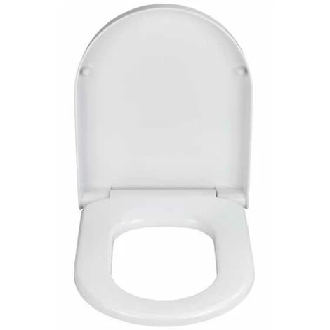 WENKO Abattant WC Avec Frein De Chute Exclusif Nr. 4, Abattant WC Adapté à La Céramique Villeroy & Boch Subway 2.0, Fixation Inox, Duroplastique Antibactérien, 37,5x46 Cm, Blanc 5 WENKO Abattant WC Avec Frein De Chute Exclusif Nr. 4, Abattant WC Adapté à La Céramique Villeroy & Boch Subway 2.0, Fixation Inox, Duroplastique Antibactérien, 37,5x46 Cm, Blanc – Image 3