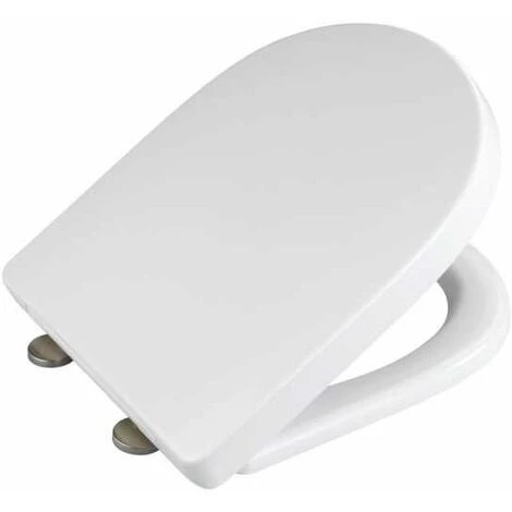 WENKO Abattant WC Avec Frein De Chute Exclusif Nr. 3, Abattant WC Adapté à La Céramique Villeroy & Boch O.novo, Fixation Inox, Duroplastique Antibactérien, 37,5x46 Cm, Blanc 4 WENKO Abattant WC Avec Frein De Chute Exclusif Nr. 3, Abattant WC Adapté à La Céramique Villeroy & Boch O.novo, Fixation Inox, Duroplastique Antibactérien, 37,5x46 Cm, Blanc – Image 2