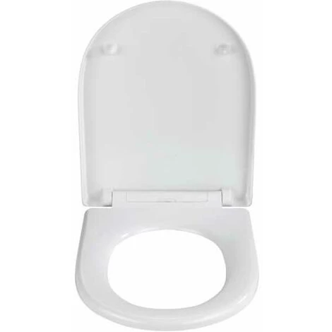 WENKO Abattant WC Avec Frein De Chute Exclusif Nr. 3, Abattant WC Adapté à La Céramique Villeroy & Boch O.novo, Fixation Inox, Duroplastique Antibactérien, 37,5x46 Cm, Blanc 5 WENKO Abattant WC Avec Frein De Chute Exclusif Nr. 3, Abattant WC Adapté à La Céramique Villeroy & Boch O.novo, Fixation Inox, Duroplastique Antibactérien, 37,5x46 Cm, Blanc – Image 3