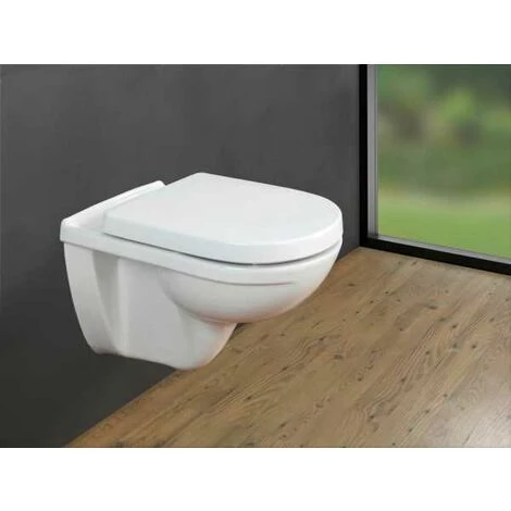 WENKO Abattant WC Avec Frein De Chute Exclusif Nr. 3, Abattant WC Adapté à La Céramique Villeroy & Boch O.novo, Fixation Inox, Duroplastique Antibactérien, 37,5x46 Cm, Blanc 6 WENKO Abattant WC Avec Frein De Chute Exclusif Nr. 3, Abattant WC Adapté à La Céramique Villeroy & Boch O.novo, Fixation Inox, Duroplastique Antibactérien, 37,5x46 Cm, Blanc – Image 4