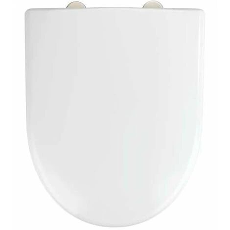 WENKO Abattant WC Avec Frein De Chute Exclusif Nr. 2, Abattant WC Adapté à La Céramique Keramag Renova, Laufen Moderna, Fixation Inox, Duroplastique, 36,5x45 Cm, Blanc 3 WENKO Abattant WC Avec Frein De Chute Exclusif Nr. 2, Abattant WC Adapté à La Céramique Keramag Renova, Laufen Moderna, Fixation Inox, Duroplastique, 36,5x45 Cm, Blanc