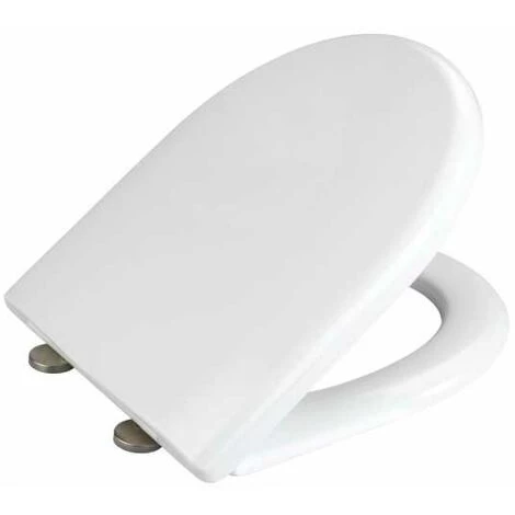 WENKO Abattant WC Avec Frein De Chute Exclusif Nr. 2, Abattant WC Adapté à La Céramique Keramag Renova, Laufen Moderna, Fixation Inox, Duroplastique, 36,5x45 Cm, Blanc 4 WENKO Abattant WC Avec Frein De Chute Exclusif Nr. 2, Abattant WC Adapté à La Céramique Keramag Renova, Laufen Moderna, Fixation Inox, Duroplastique, 36,5x45 Cm, Blanc – Image 2