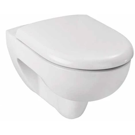 WENKO Abattant WC Avec Frein De Chute Exclusif Nr. 2, Abattant WC Adapté à La Céramique Keramag Renova, Laufen Moderna, Fixation Inox, Duroplastique, 36,5x45 Cm, Blanc 6 WENKO Abattant WC Avec Frein De Chute Exclusif Nr. 2, Abattant WC Adapté à La Céramique Keramag Renova, Laufen Moderna, Fixation Inox, Duroplastique, 36,5x45 Cm, Blanc – Image 4