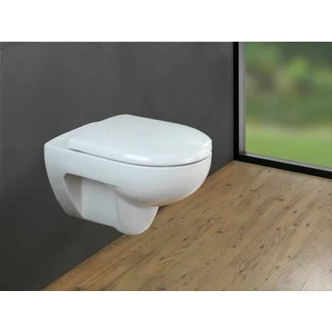 WENKO Abattant WC Avec Frein De Chute Exclusif Nr. 2, Abattant WC Adapté à La Céramique Keramag Renova, Laufen Moderna, Fixation Inox, Duroplastique, 36,5x45 Cm, Blanc 7 WENKO Abattant WC Avec Frein De Chute Exclusif Nr. 2, Abattant WC Adapté à La Céramique Keramag Renova, Laufen Moderna, Fixation Inox, Duroplastique, 36,5x45 Cm, Blanc – Image 5