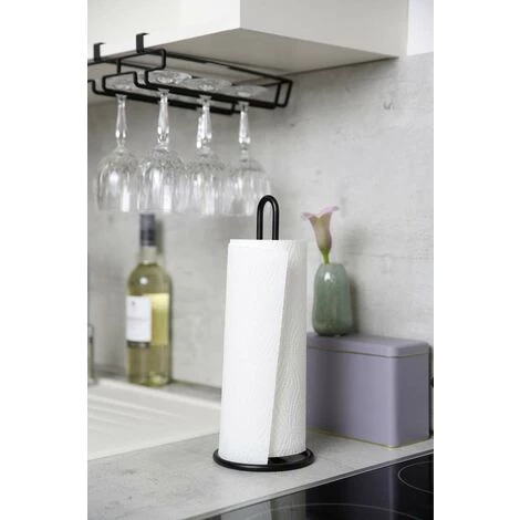 Wenko 53256100 Porte Essuie-Tout, Métal, 12, 5 X 32, 5 X 12, 5 Cm, Noir 4 Wenko 53256100 Porte Essuie-Tout, Métal, 12, 5 X 32, 5 X 12, 5 Cm, Noir – Image 2