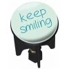 WENKO Bouchon D'évier Pluggy®, Bonde De Lavabo, Keep Smiling, Dolphin, Ø 3,9 X 6,5 Cm, Bleu -WENKO Soldes 31650601 1