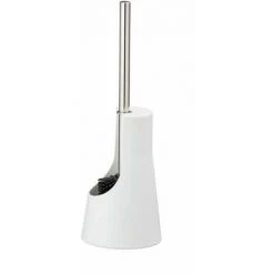 WENKO Porte Brosse WC Arese, Brosse WC Silicone Noire, Manche Acier Inox - Plastique, Ø 12,3x38 Cm, Blanc 8 WENKO Porte Brosse WC Arese, Brosse WC Silicone Noire, Manche Acier Inox - Plastique, Ø 12,3x38 Cm, Blanc -WENKO Soldes 31650611 3