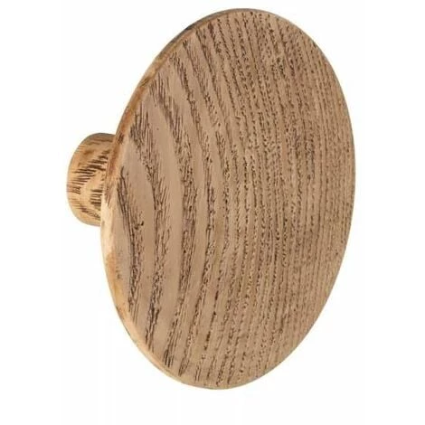 WENKO Patère Murale Melle Effet Chêne, Crochet Porte Manteau Pour L'entrée Ou Le Dressing - Crochet Porte Serviette Pour La Salle De Bain, Vis Et Des Chevilles Fournies, Polyrésine, ø8cm, Marron 3 WENKO Patère Murale Melle Effet Chêne, Crochet Porte Manteau Pour L'entrée Ou Le Dressing - Crochet Porte Serviette Pour La Salle De Bain, Vis Et Des Chevilles Fournies, Polyrésine, ø8cm, Marron