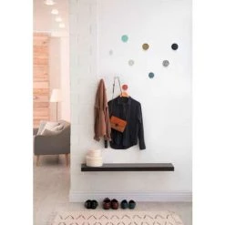 WENKO Patère Murale Melle Effet Chêne, Crochet Porte Manteau Pour L'entrée Ou Le Dressing - Crochet Porte Serviette Pour La Salle De Bain, Vis Et Des Chevilles Fournies, Polyrésine, ø8cm, Marron 9 WENKO Patère Murale Melle Effet Chêne, Crochet Porte Manteau Pour L'entrée Ou Le Dressing - Crochet Porte Serviette Pour La Salle De Bain, Vis Et Des Chevilles Fournies, Polyrésine, ø8cm, Marron -WENKO Soldes 31650650 3