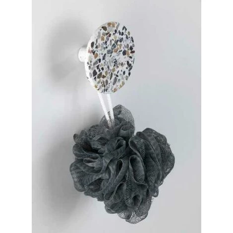 WENKO Patère Murale Melle Terrazzo, Crochet Porte Manteau Pour L'entrée Ou Le Dressing - Crochet Porte Serviette Pour La Salle De Bain, Vis Et Des Chevilles Fournies, Polyrésine, ø8cm, Multicolore 7 WENKO Patère Murale Melle Terrazzo, Crochet Porte Manteau Pour L'entrée Ou Le Dressing - Crochet Porte Serviette Pour La Salle De Bain, Vis Et Des Chevilles Fournies, Polyrésine, ø8cm, Multicolore – Image 5