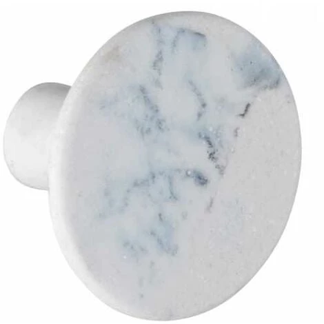 WENKO Patère Murale Melle Effet Marbre, Crochet Porte Manteau Pour L'entrée Ou Le Dressing - Crochet Porte Serviette Pour La Salle De Bain, Vis Et Des Chevilles Fournies, Polyrésine, ø5cm, Blanc 3 WENKO Patère Murale Melle Effet Marbre, Crochet Porte Manteau Pour L'entrée Ou Le Dressing - Crochet Porte Serviette Pour La Salle De Bain, Vis Et Des Chevilles Fournies, Polyrésine, ø5cm, Blanc
