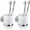 WENKO Gobelet Salle De Bain, Porte Brosse à Dent, Cuba Mat, Lot De 2 2 WENKO Gobelet Salle De Bain, Porte Brosse à Dent, Cuba Mat, Lot De 2 -WENKO Soldes 31650721 1