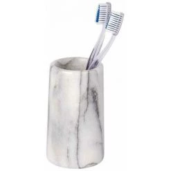 WENKO Porte Brosse à Dent Onyx, Gobelet Salle De Bain, Lot De 2, Marbre, Ø 7x12,5 Cm, Gris 8 WENKO Porte Brosse à Dent Onyx, Gobelet Salle De Bain, Lot De 2, Marbre, Ø 7x12,5 Cm, Gris -WENKO Soldes 31650723 3