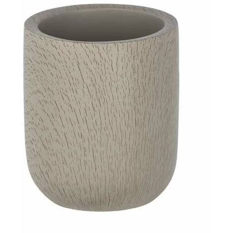 WENKO Gobelet Salle De Bain Joy, Porte Brosse à Dent, Lot De 2, Ciment, Ø 8x9,5 Cm, Taupe 4 WENKO Gobelet Salle De Bain Joy, Porte Brosse à Dent, Lot De 2, Ciment, Ø 8x9,5 Cm, Taupe – Image 2