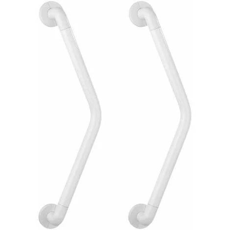 WENKO Barre D'appui Douche, Poignée De Sécurité Salle De Bain, Secura, 37x37 Cm, Blanc, Lot De 2 3 WENKO Barre D'appui Douche, Poignée De Sécurité Salle De Bain, Secura, 37x37 Cm, Blanc, Lot De 2