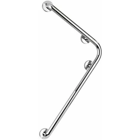 WENKO Barre D'appui Douche Et WC, Poignée De Sécurité Salle De Bain, Angle, Secura, 78x55,5 Cm, Chromé, Lot De 2 4 WENKO Barre D'appui Douche Et WC, Poignée De Sécurité Salle De Bain, Angle, Secura, 78x55,5 Cm, Chromé, Lot De 2 – Image 2