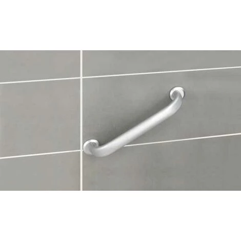 WENKO Barre D'appui WC Secura Premium, Poignée Murale Salle De Bain, Lot De 2, Aluminium Inox, 47,5x7x12 Cm, Argent Mat 7 WENKO Barre D'appui WC Secura Premium, Poignée Murale Salle De Bain, Lot De 2, Aluminium Inox, 47,5x7x12 Cm, Argent Mat – Image 5