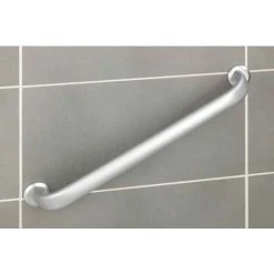 WENKO Barre D'appui WC Secura Premium, Poignée Murale Salle De Bain, Aluminium Inox, 67,5x7x12 Cm, Argent Mat -WENKO Soldes 31650750 4
