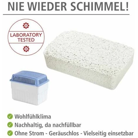 WENKO Recharge Déshumidificateur, Recharge Absorbeur D'humidité, Efficacité 3 Mois, 80 M³, 6x1000 G, Chlorure De Calcium, 16,5x4x11,5 Cm, Blanc 4 WENKO Recharge Déshumidificateur, Recharge Absorbeur D'humidité, Efficacité 3 Mois, 80 M³, 6x1000 G, Chlorure De Calcium, 16,5x4x11,5 Cm, Blanc – Image 3