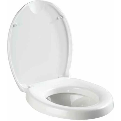 WENKO Réhausseur Abattant WC Adulte Et Poignée De Sécurité 43 Cm Secura 4 WENKO Réhausseur Abattant WC Adulte Et Poignée De Sécurité 43 Cm Secura – Image 2