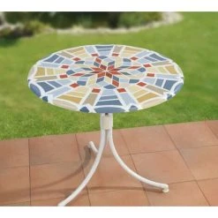 WENKO Housse De Table élastique, Diamètre De 70 à 86 Cm -WENKO Soldes 31650818 3