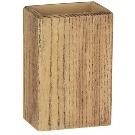 WENKO Gobelet Salle De Bain Marla, Porte Brosse à Dent, Lot De 2, Polyrésine Effet Bois, 7,5x11x5 Cm, Marron 4 WENKO Gobelet Salle De Bain Marla, Porte Brosse à Dent, Lot De 2, Polyrésine Effet Bois, 7,5x11x5 Cm, Marron – Image 2