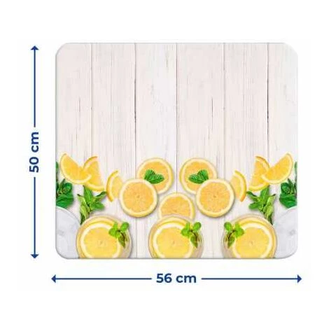 WENKO Fond De Hotte, Crédence Cuisine, "Citrons", Verre Trempé, 56x50 Cm 5 WENKO Fond De Hotte, Crédence Cuisine, "Citrons", Verre Trempé, 56x50 Cm – Image 3