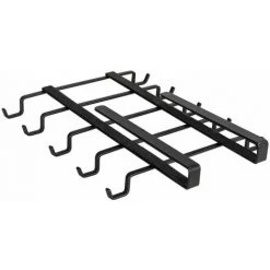 WENKO Accroche-tasses En Métal Pour étagère - 22 X 5 X 28 - Noir