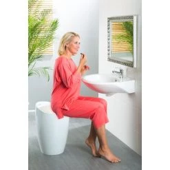 WENKO Tabouret Panier à Linge, Capacité 20 Litres, Candy Blanc, Lot De 2 éponges Offertes 11 WENKO Tabouret Panier à Linge, Capacité 20 Litres, Candy Blanc, Lot De 2 éponges Offertes -WENKO Soldes 32712521 5