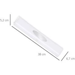 WENKO Dérouleur Film Alimentaire, Distributeur Papier Aluminium, Perfect Cutter, Blanc, 38x5,2x6,7 Cm, Lot De 2 éponges Offertes -WENKO Soldes 32712528 4