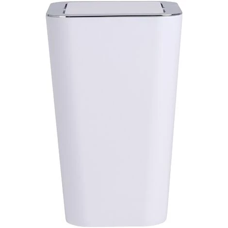 WENKO Petite Poubelle Salle De Bain, Candy Blanc, Capacité 6L, 18x28.5x18 Cm, Lot De 2 éponges Offertes 4 WENKO Petite Poubelle Salle De Bain, Candy Blanc, Capacité 6L, 18x28.5x18 Cm, Lot De 2 éponges Offertes – Image 2
