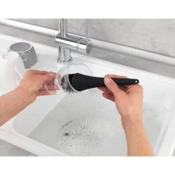 WENKO Rangement évier, Distributeur Liquide Vaisselle Porte Eponge, Brosse, Noir, Lot De 2 éponges Offertes -WENKO Soldes 32712534 5