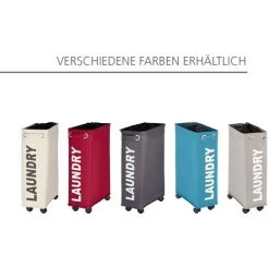 WENKO Panier à Linge étroit, "Laundry", Gris, Capacité 43L, Lot De 2 éponges Offertes 10 WENKO Panier à Linge étroit, "Laundry", Gris, Capacité 43L, Lot De 2 éponges Offertes -WENKO Soldes 32712535 4