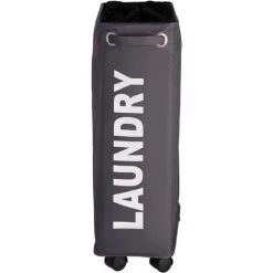 WENKO Panier à Linge étroit, "Laundry", Gris, Capacité 43L, Lot De 2 éponges Offertes 11 WENKO Panier à Linge étroit, "Laundry", Gris, Capacité 43L, Lot De 2 éponges Offertes -WENKO Soldes 32712535 5